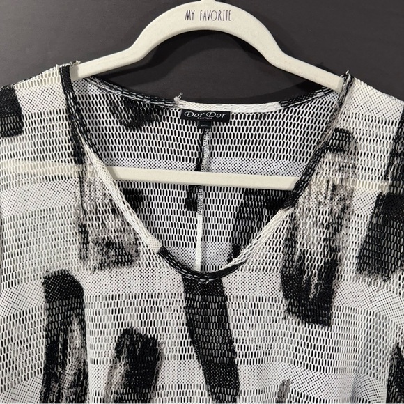 Dor Dor Couture Mesh Sheer Tunic Coverup Flowy Boho Artsy - Picture 2 of 10